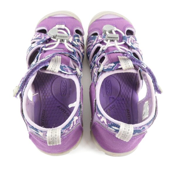 Keen Big Kids' Size 2 Sandals Purple Camo Seacamp II CNX Hybrid Water Tillandsia - Picture 5 of 10